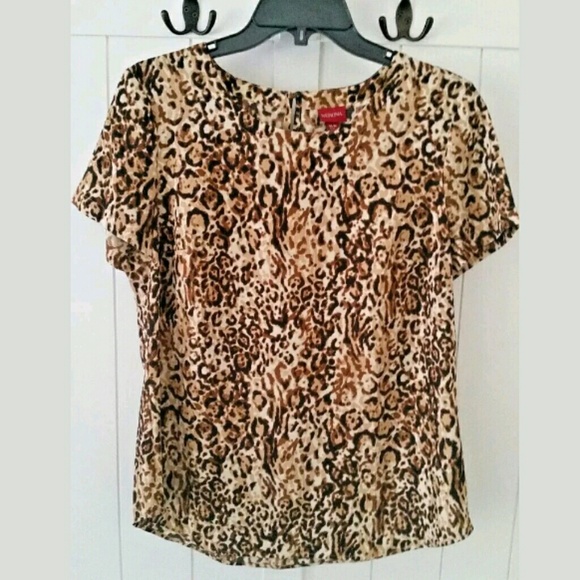 Merona Tops - Merona Animal Leopard Print Blouse